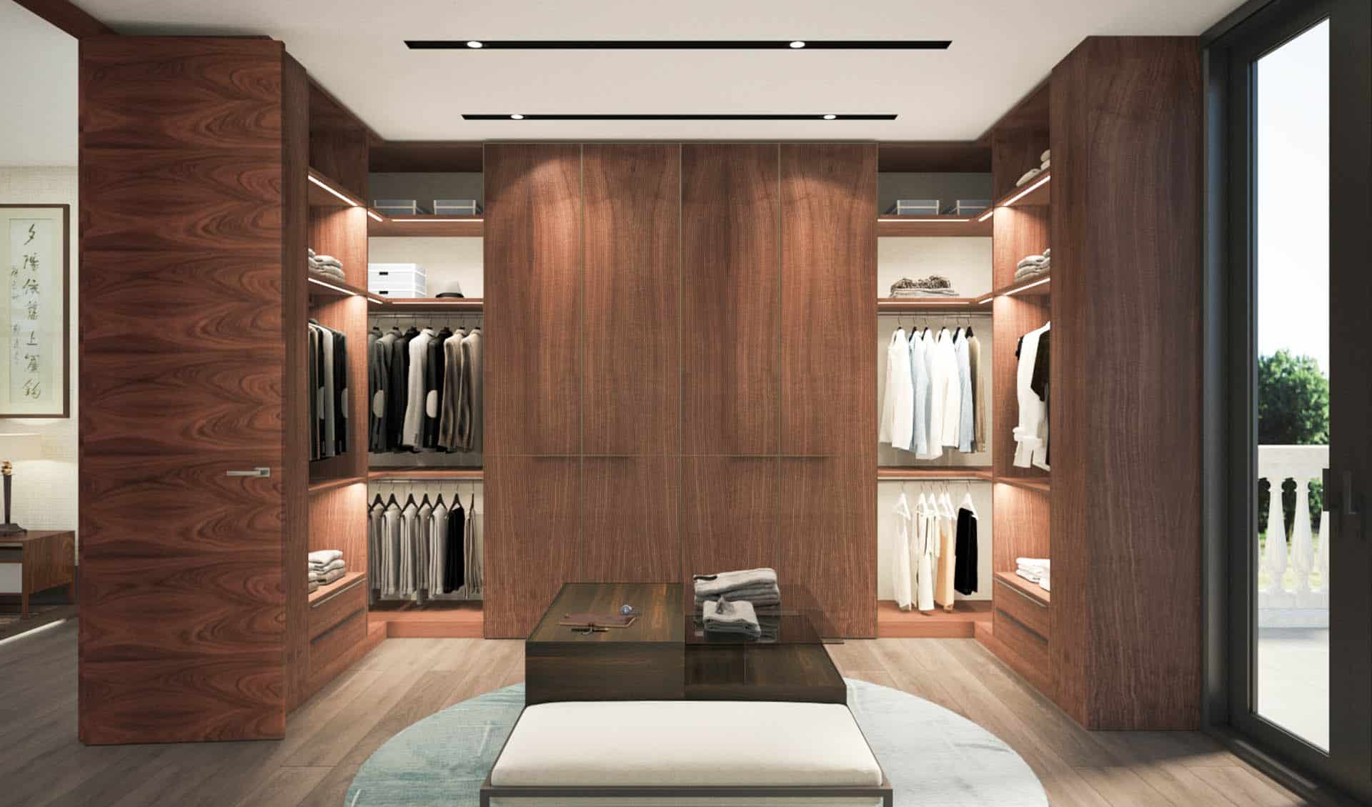 walk in closet. muebles de diseño